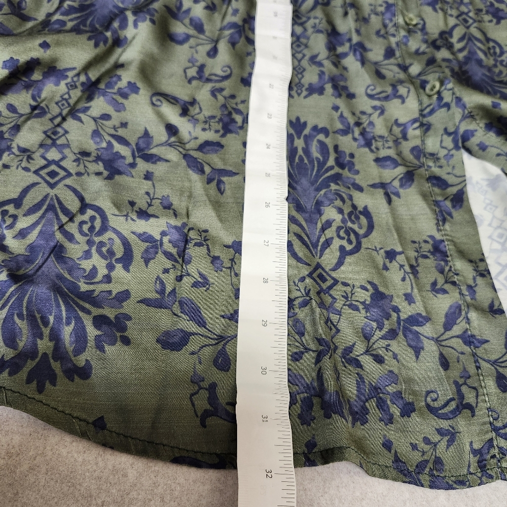 Lola Made in Italy Size S Silk Blend Midi/ Maxi Dress EUC Bohemian - Picture 8 of 11